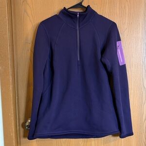 Arc’teryx Women’s Purple Polartec Fleece Quarter Zip Pullover XL